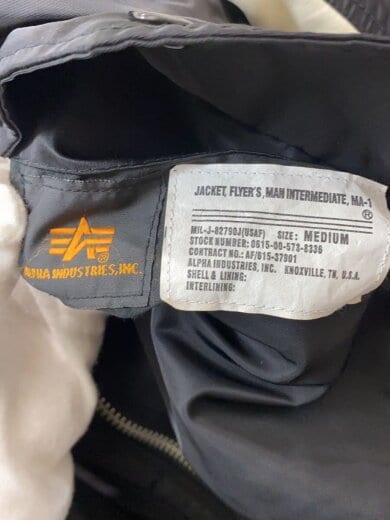 商品画像：THE SHEPHERD/袖汚れ有/リバーシブルMA-1/フライトジャケット/S/ナイロン/BLK 4