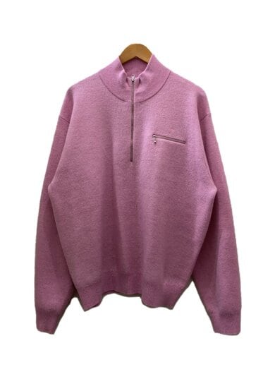 商品画像：24ss/Half Zip Mock Neck Sweater/L/ポリエステル/PNK/117219// 1