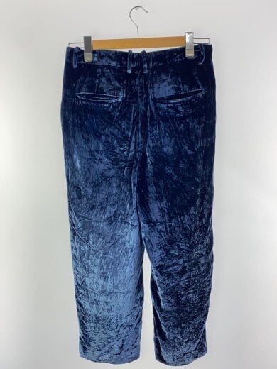 商品画像：17AW/ベロアパンツ/シルク18％混/ストレートパンツ/L/レーヨン/BLU/UW0609// 2