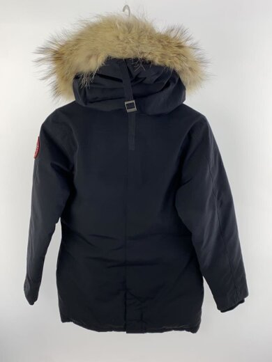 画像：CANADA GOOSEロングダウンジャケット/S/ナイロン/BLK/3037JL2