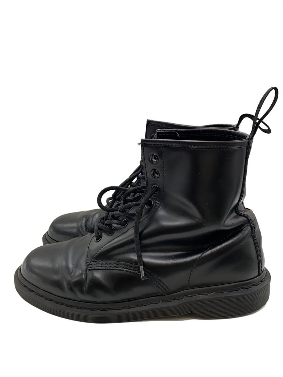 Dr.Martens / 8ホール/履きジワ有/レースアップブーツ/UK9/BLK/レザー/14353
