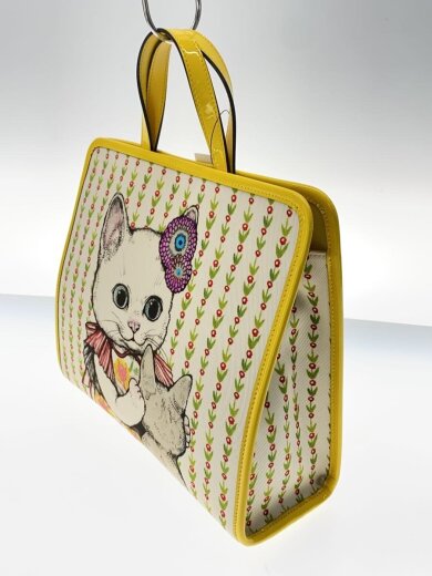 商品画像：ヒグチユウコ/チルドレンズ/ハンドバッグ/キャンバス/YLW/プリント/605614・493492 2