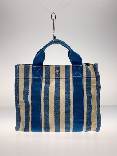 商品画像：カンヌPM/ハンドバッグ/キャンバス/BLU/ストライプ 3