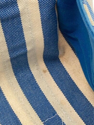 商品画像：カンヌPM/ハンドバッグ/キャンバス/BLU/ストライプ 7