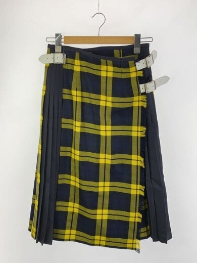 画像：O’NEIL OF DUBLINFASHION KILT WITH INSERTS/スカート/8/ウール/YLW/チェック/333-25-00041