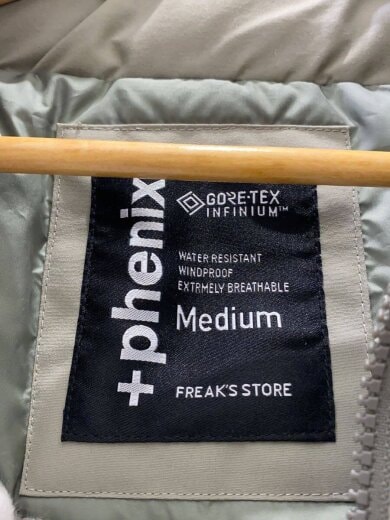 画像：+phenixGORE-TEX WINDSTOPPER DOWN /ダウンジャケット/M/ゴアテックス/KHK/233-15053