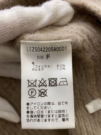 商品画像：FOXカシミアドルマリンニット/ニット・セーター(厚手)/FREE/ウール/BEG/無地 4