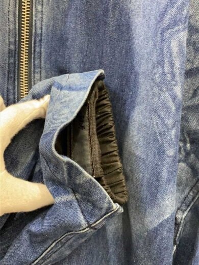 商品画像：GERRIT JACOB/25SS/DENIM MOTORCYCLE JKT/XL/デニム/IDG/プリント 5