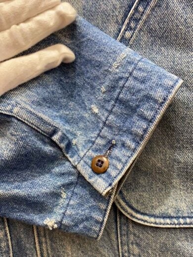 商品画像：70-80s/ハンティングジャケット/襟切替/ライナー付属/カバーオール/--/デニム/IDG 7