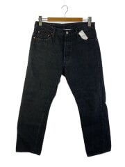 801/先染め/ボトム/34/デニム/BLK