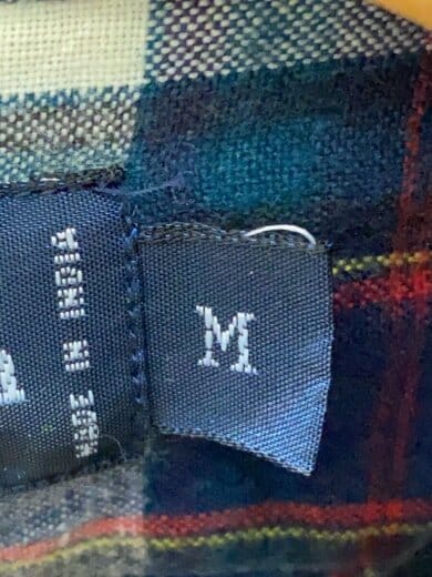 商品画像：90s/BLAIR/タータン/長袖シャツ/M/コットン/NVY/チェック 4