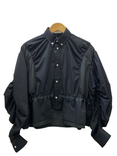 商品画像：長袖ブラウス/2/ポリエステル/BLK/25W-B-16 1