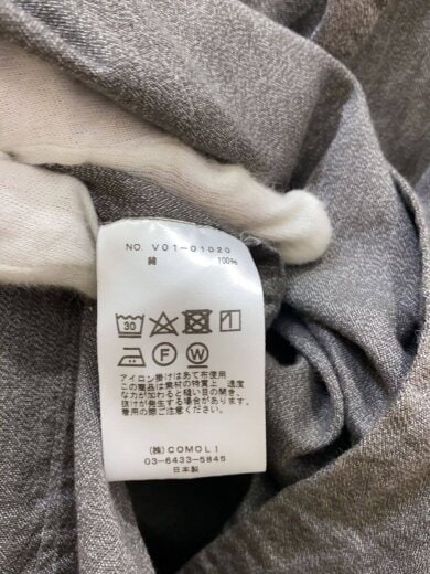 商品画像：22SS/ヨリ杢ジャケット/テーラードジャケット/3/コットン/GRY/V01-01020 4