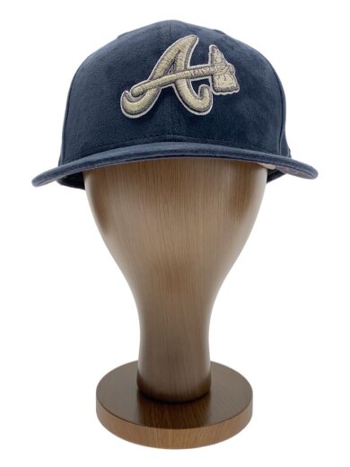 商品画像：キャップ/7 1/4/スウェード/NVY/無地/メンズ 1