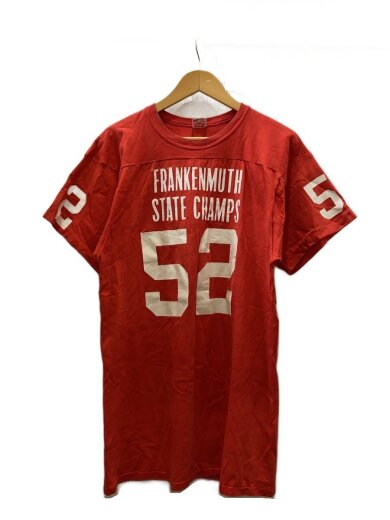 商品画像：60s/ナンンバリング/フットボールT/Tシャツ/L/コットン/RED 1