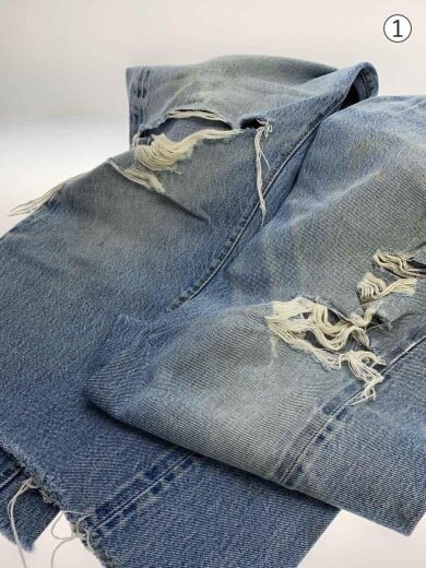 商品画像：70s/501/66後期/裾カットオフ/ボトム/34/デニム/IDG 6