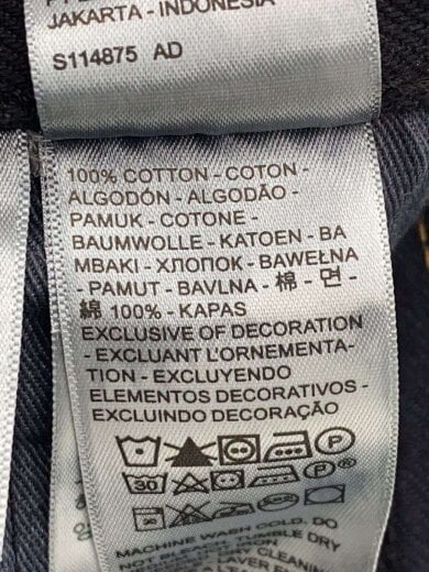 商品画像：ストレートパンツ/36/デニム/BLK/無地/A9525-0002 6