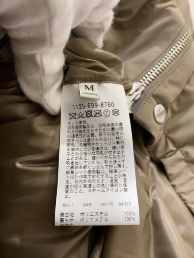 商品画像：ADSダウンジップブルゾン/ダウンジャケット/M/ポリエステル/BEG 4