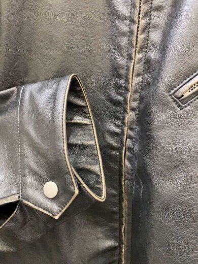 商品画像：グランジシンセティックレザーZIPブルゾン/M/レザー/BLK/LUZ2051107A0004 5