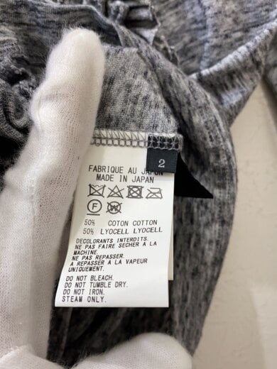 商品画像：フリル/長袖カットソー/2/コットン/GRY/YM-T42-964 4