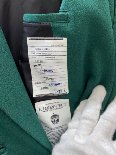 商品画像：テーラードジャケット/2/ポリエステル/GRN/22311001 3