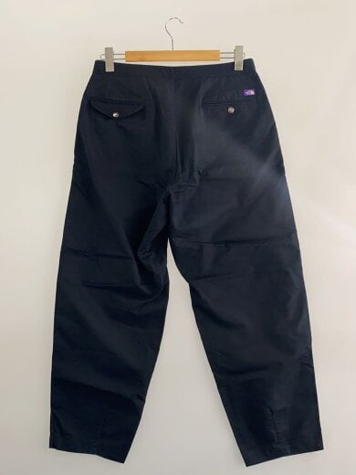 商品画像：STRETCH TWILL WIDE TAPERED PANTS/32/コットン/NVY// 2