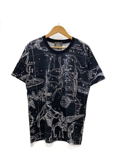 商品画像：星座/Tシャツ/46/コットン/BLK/総柄/VW-LP-76035// 1