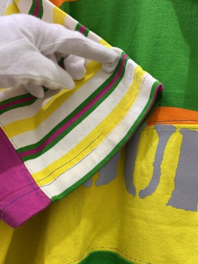 商品画像：DRX DECONSTRUCTED STRIPE TEE/L/コットン/マルチカラー/総柄/GO18C-SP94R8// 5