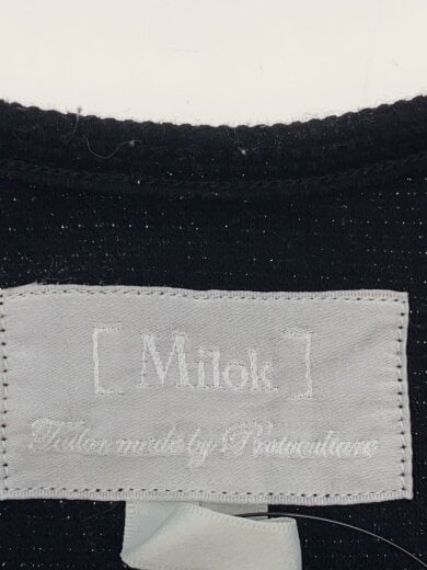 商品画像：ヘンリーネックカットソー/44/コットン/BLK/無地// 3