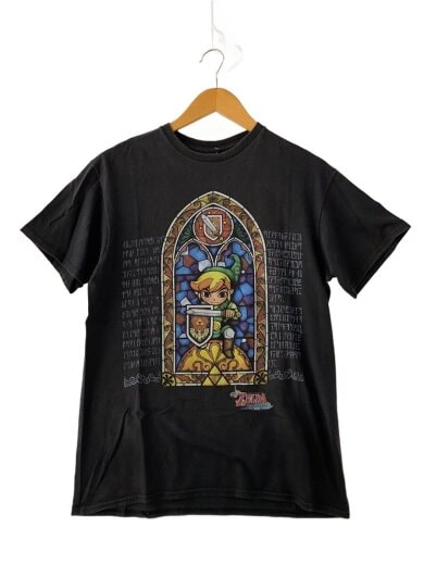 商品画像：ゼルダの伝説/風のタクト/Tシャツ/--/--/BLK/プリント// 1
