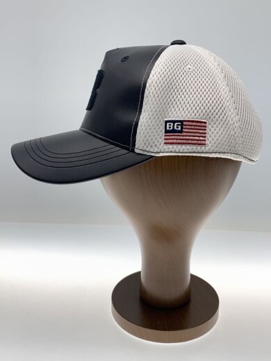 商品画像：LEATHER INITIAL M/メッシュキャップ/FREE/フェイクレザー/BLK/メンズ/BRG231M89// 2