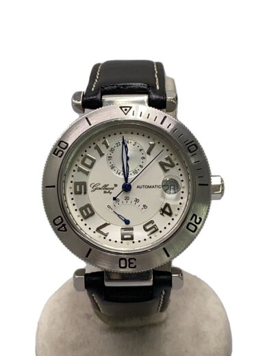 商品画像：自動巻腕時計/アナログ/レザー/WHT/BLK 1