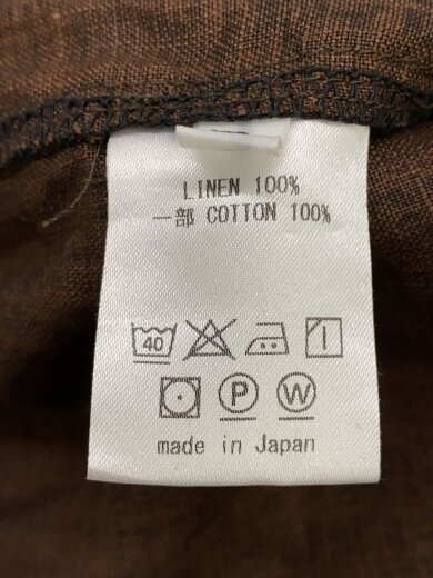 商品画像：半袖シャツ/L/コットン/BRW/無地/fash-209 5