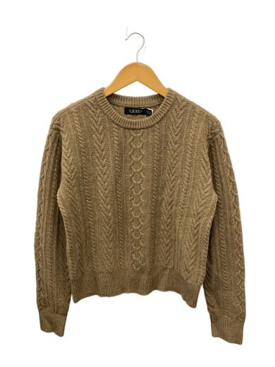 商品画像：ニット・セーター(厚手)/S/ウール/CML/無地 1