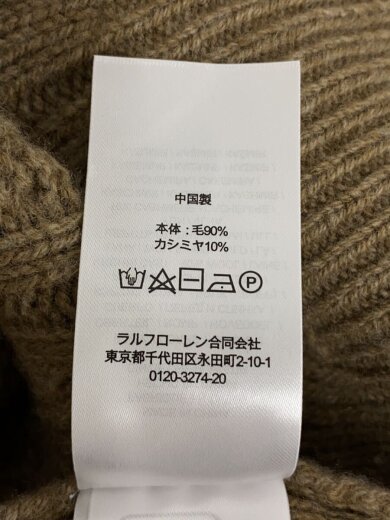 商品画像：ニット・セーター(厚手)/S/ウール/CML/無地 5