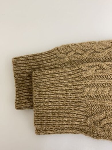 商品画像：ニット・セーター(厚手)/S/ウール/CML/無地 6