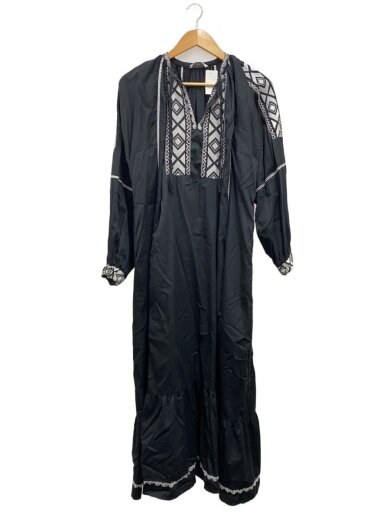 商品画像：長袖ワンピース/36/コットン/BLK/22-040-900-5560-2-0 1