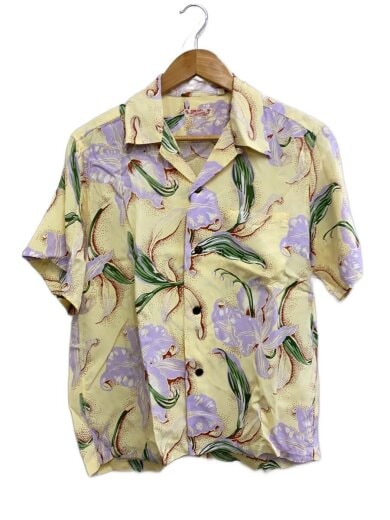 商品画像：アロハシャツ/S/レーヨン/CRM/総柄/SS33871 1