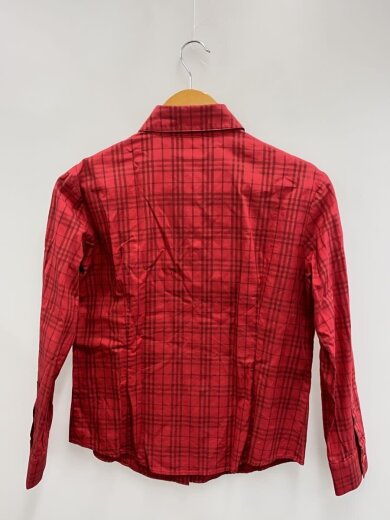 商品画像：長袖シャツ/40/コットン/RED/チェック/FE035-037 2