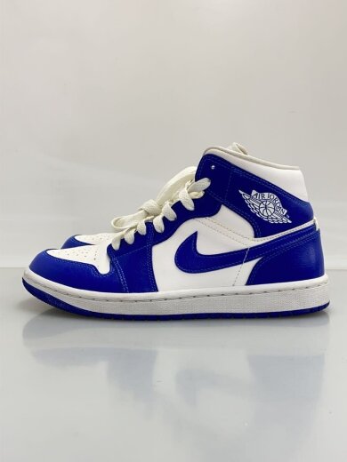 商品画像：AIR JORDAN 1 MID_エア ジョーダン 1 ミッド/24cm/BLU/レザー// 1