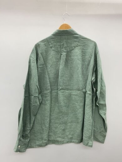 商品画像：長袖シャツ/L/リネン/GRN/2026FASH-205 2