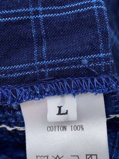 商品画像：半袖シャツ/L/コットン/BLU/総柄/2026FASH-207// 4