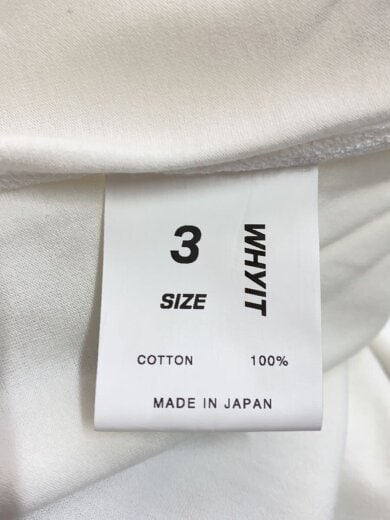 商品画像：WHyIT/Tシャツ/3/コットン/WHT/WHT-TSH// 4