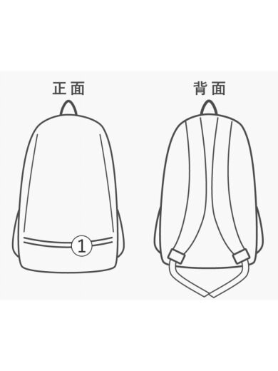 商品画像：リュック/--/BLK/無地// 9