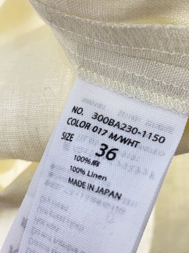 商品画像：ジャケット/36/リネン/IVO/無地/300BA230-1150// 4