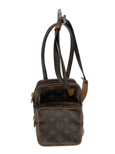 商品画像：ミニ・アマゾン_モノグラム・キャンバス/PVC/BRW/総柄 1