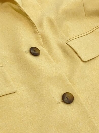 商品画像：テーラードジャケット/36/リネン/YLW/無地 8