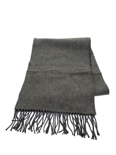 商品画像：マフラー/カシミア/GRY/無地/メンズ/183521-B// 1