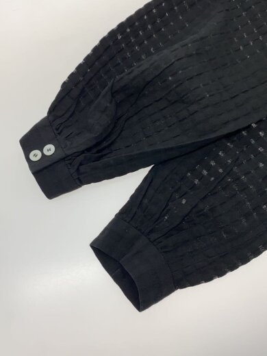 商品画像：長袖ブラウス/36/コットン/BLK/無地// 5