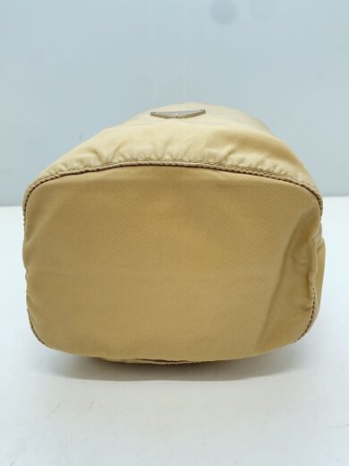 商品画像：巾着ポーチ/ナイロン/ベージュ/無地 4